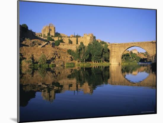 Monastery of San Juan De Los Reyes and San Martin Bridge Over the Rio Tajo, Toledo, Spain-Ruth Tomlinson-Mounted Photographic Print