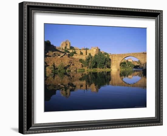 Monastery of San Juan De Los Reyes and San Martin Bridge Over the Rio Tajo, Toledo, Spain-Ruth Tomlinson-Framed Photographic Print