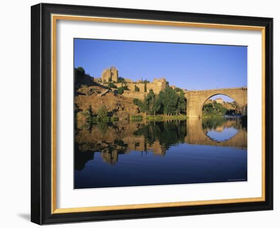 Monastery of San Juan De Los Reyes and San Martin Bridge Over the Rio Tajo, Toledo, Spain-Ruth Tomlinson-Framed Photographic Print