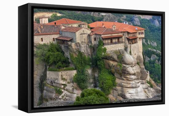 Monastery of Varlaam, Meteora, Greece-Keren Su-Framed Premier Image Canvas