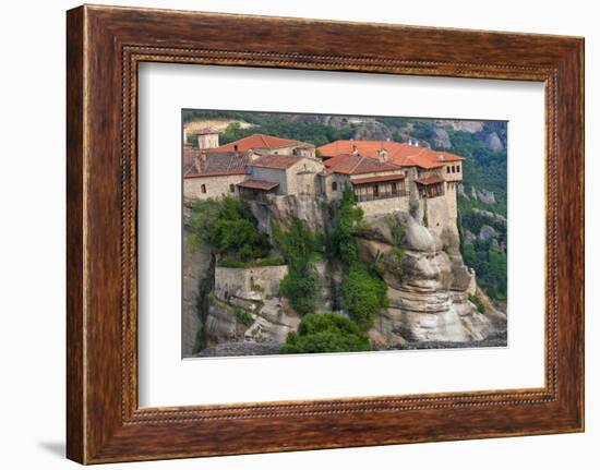 Monastery of Varlaam, Meteora, Greece-Keren Su-Framed Photographic Print