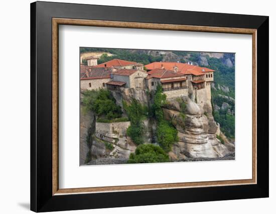 Monastery of Varlaam, Meteora, Greece-Keren Su-Framed Photographic Print