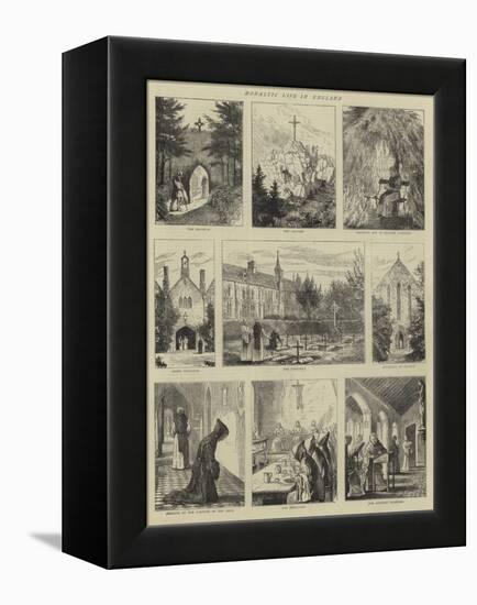 Monastic Life in England-null-Framed Premier Image Canvas