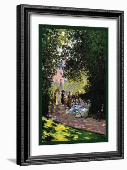 Monceau Park-Claude Monet-Framed Art Print