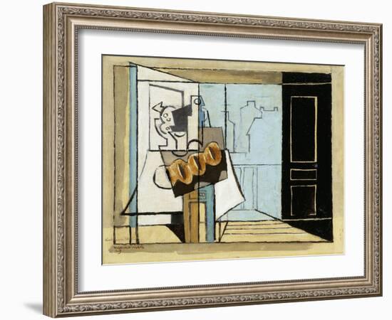 Monday, the Open Window; Lundi, La Fenetre Ouverte, 1929-Louis Marcoussis-Framed Giclee Print