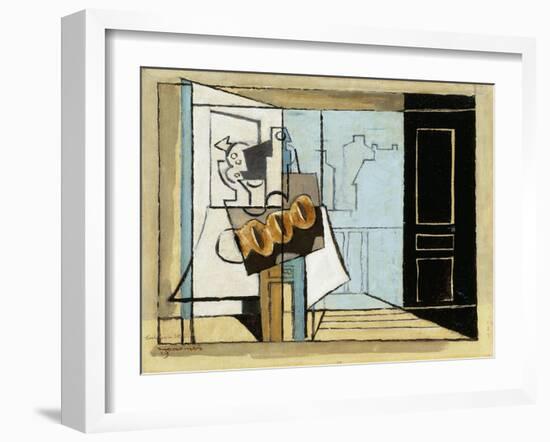 Monday, the Open Window; Lundi, La Fenetre Ouverte, 1929-Louis Marcoussis-Framed Giclee Print