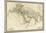 Monde Connu des Anciens, c.1821-Adrien Hubert Brue-Mounted Art Print