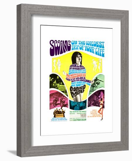 MONDO MOD, poster art, 1967-null-Framed Art Print