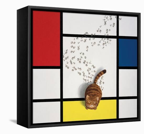 Mondrian Cat-Chameleon Design, Inc.-Framed Stretched Canvas