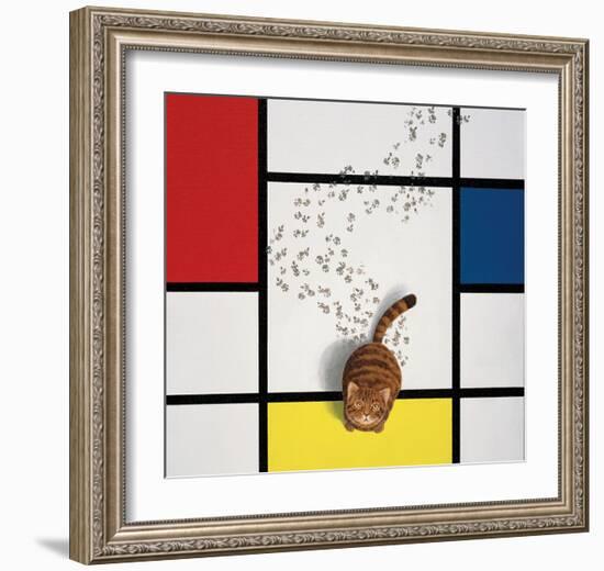 Mondrian Cat-Chameleon Design, Inc.-Framed Premium Giclee Print