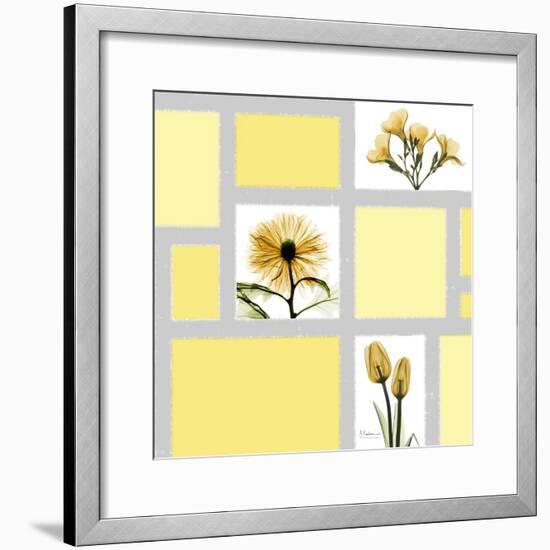 Mondrian Flowers 2-Albert Koetsier-Framed Premium Giclee Print