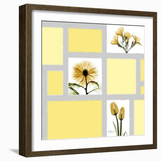 Mondrian Flowers 2-Albert Koetsier-Framed Premium Giclee Print