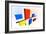 Mondrian Inspired 3D-Michael Tompsett-Framed Art Print