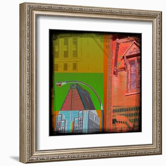 Mondrian Pop Montreal-Jean-François Dupuis-Framed Art Print