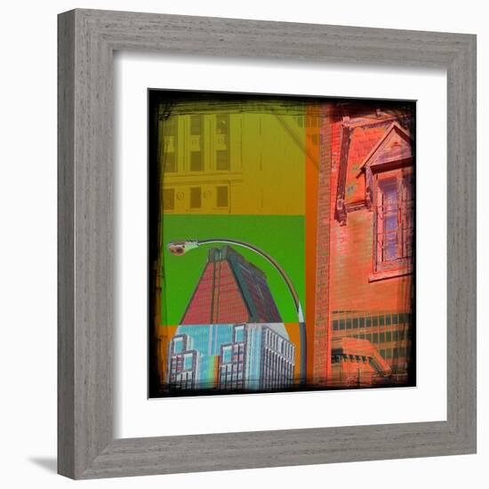 Mondrian Pop Montreal-Jean-François Dupuis-Framed Art Print