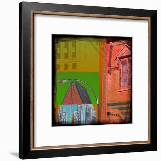 Mondrian Pop Montreal-Jean-François Dupuis-Framed Art Print