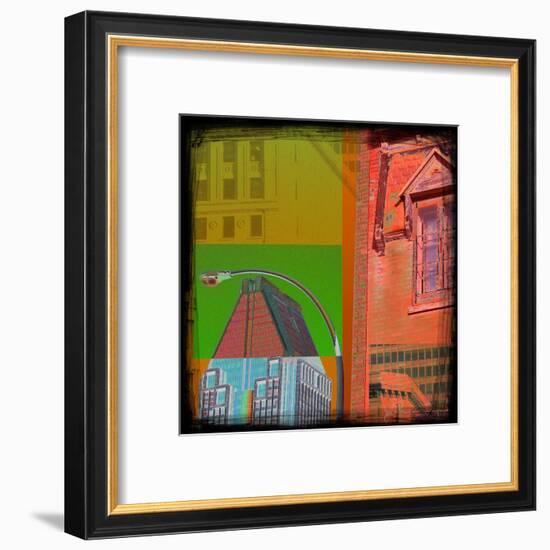 Mondrian Pop Montreal-Jean-François Dupuis-Framed Art Print