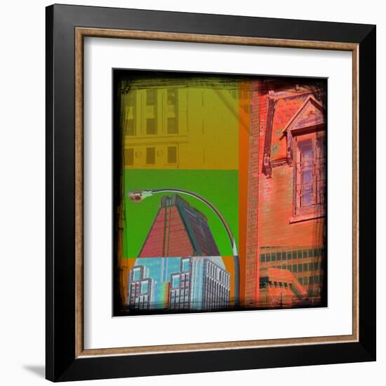 Mondrian Pop Montreal-Jean-François Dupuis-Framed Art Print