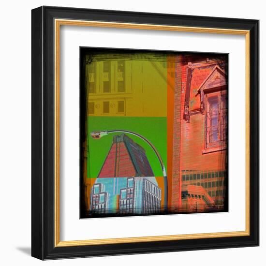 Mondrian Pop Montreal-Jean-François Dupuis-Framed Art Print