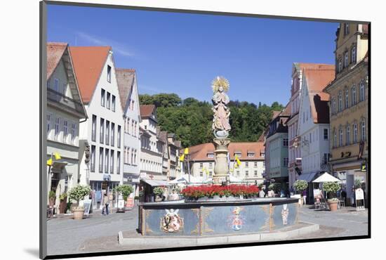 Mondsichelmadonna Sculpture, Marienbrunnen Fountain, Market Place Schwabisch Gmund-Markus Lange-Mounted Photographic Print