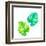 Monestera Leaves in Watercolor-rosapompelmo-Framed Art Print