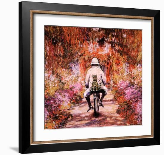 Monet Cat-Chameleon Design, Inc.-Framed Art Print