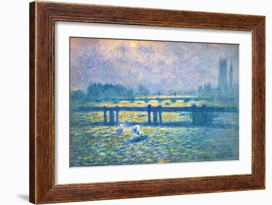 Monet: Charing Cross-Claude Monet-Framed Giclee Print