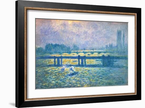 Monet: Charing Cross-Claude Monet-Framed Giclee Print