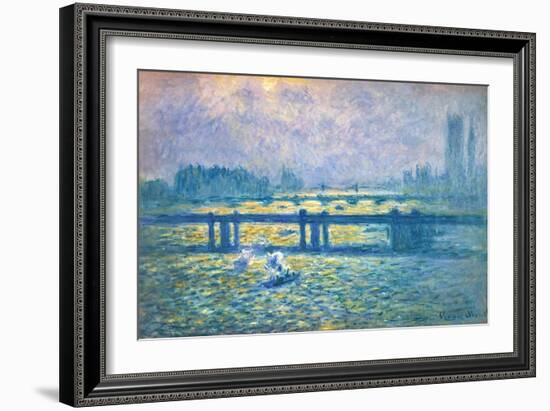Monet: Charing Cross-Claude Monet-Framed Giclee Print