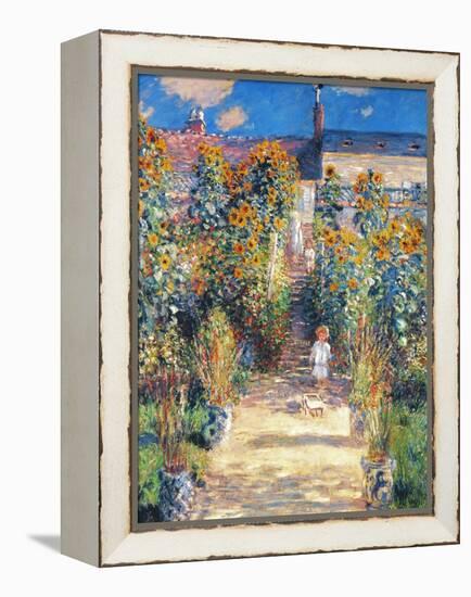 Monet: Garden/Vetheuil-Claude Monet-Framed Premier Image Canvas