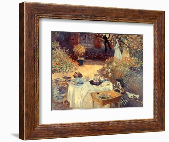 Monet: Luncheon, C1873-Claude Monet-Framed Premium Giclee Print