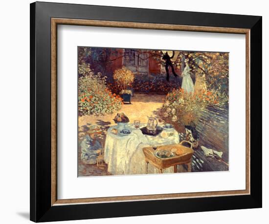 Monet: Luncheon, C1873-Claude Monet-Framed Premium Giclee Print