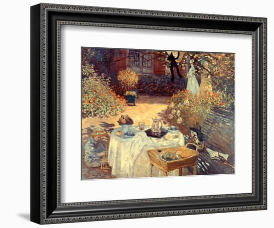 Monet: Luncheon, C1873-Claude Monet-Framed Premium Giclee Print
