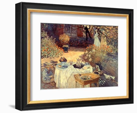 Monet: Luncheon, C1873-Claude Monet-Framed Premium Giclee Print