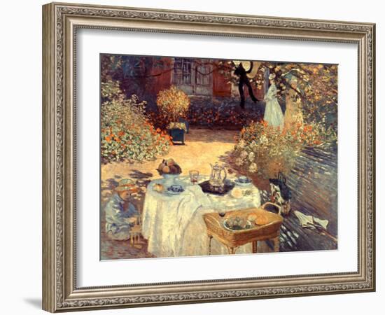 Monet: Luncheon, C1873-Claude Monet-Framed Giclee Print