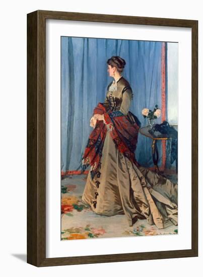 Monet: Mme Gaudibert, 1868-Claude Monet-Framed Giclee Print