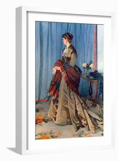 Monet: Mme Gaudibert, 1868-Claude Monet-Framed Giclee Print