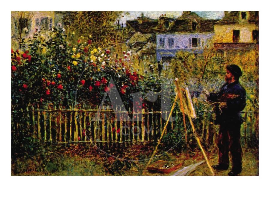 Monet Painting In His Garden Argenteuil Art Print By Claude Monet Painting In His Garden Argenteuil Art Print By Claude Com