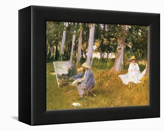 Monet Painting Woods, 1888-John Singer Sargent-Framed Premier Image Canvas