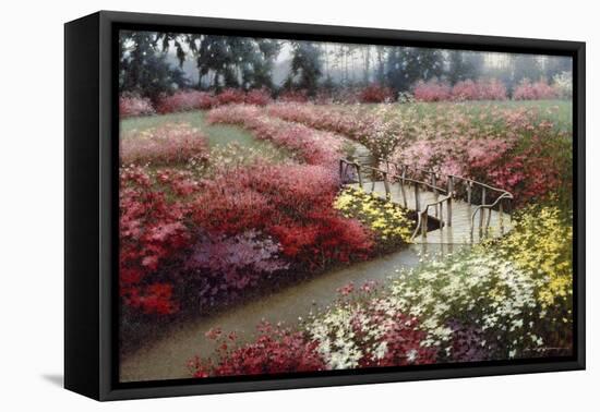 Monet's Flower Garden-Zhen-Huan Lu-Framed Premier Image Canvas