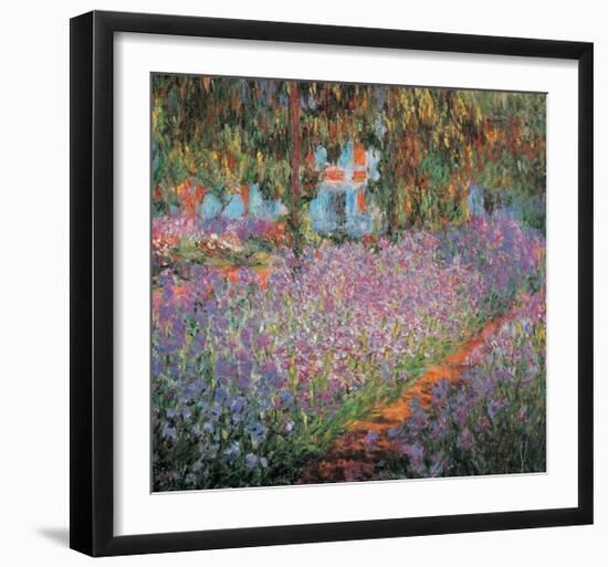 Monet's Garden at Giverny-Claude Monet-Framed Art Print