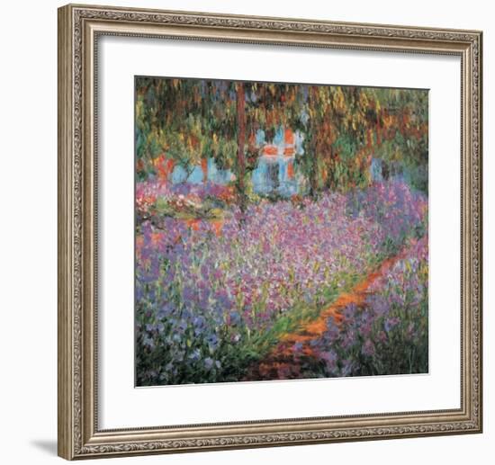 Monet's Garden at Giverny-Claude Monet-Framed Art Print