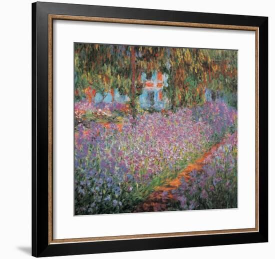 Monet's Garden at Giverny-Claude Monet-Framed Art Print