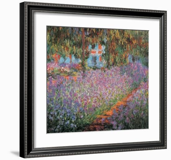 Monet's Garden at Giverny-Claude Monet-Framed Art Print