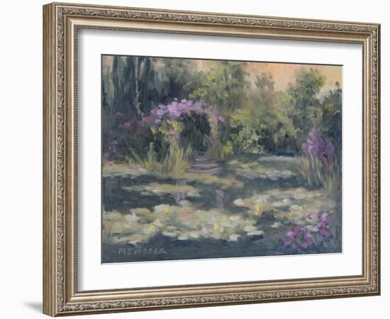 Monet's Garden IV-Mary Jean Weber-Framed Art Print