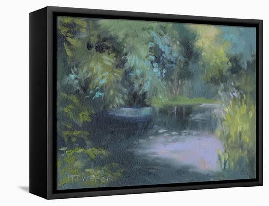 Monet's Garden VIII-Mary Jean Weber-Framed Stretched Canvas