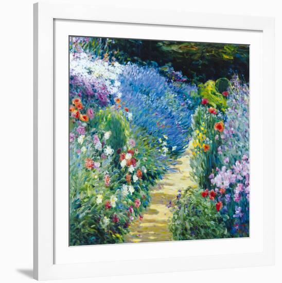 Monet's Garden-Malva-Framed Giclee Print