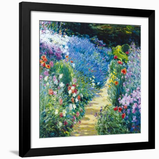 Monet's Garden-Malva-Framed Giclee Print