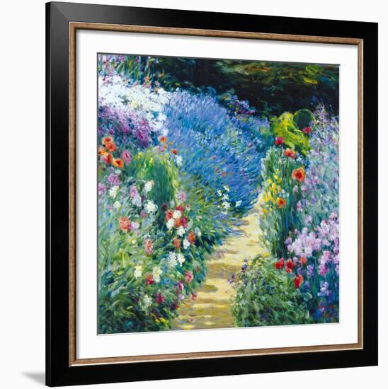 Monet's Garden-Malva-Framed Giclee Print