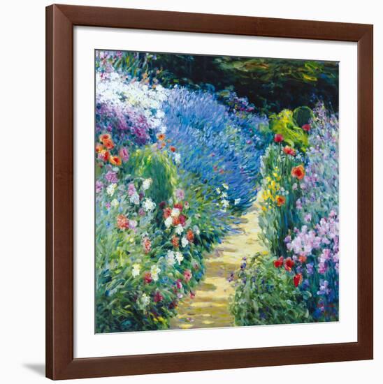 Monet's Garden-Malva-Framed Giclee Print